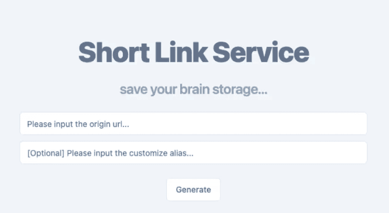 Short Link Generator